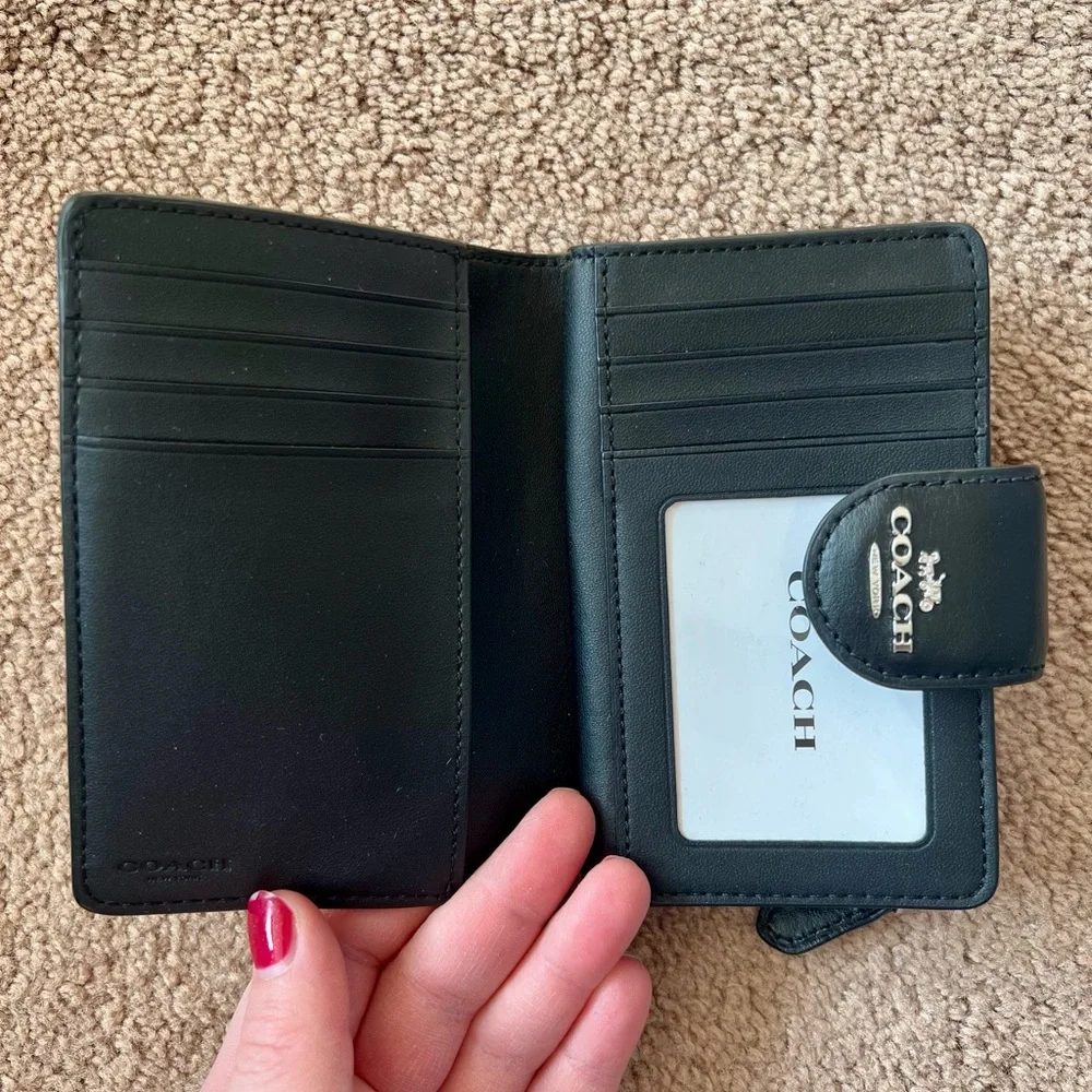 Coach Medium Corner Zip Wallet in Signature Canvas - Picture 7 of 7